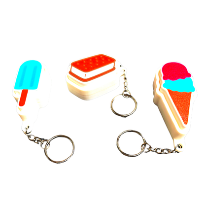 Sweet Treats Fidget Clicker Keychain Trio
