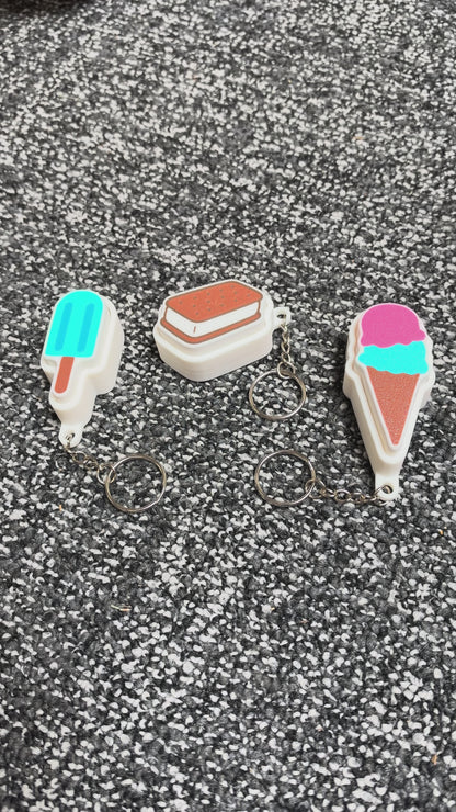 Sweet Treats Fidget Clicker Keychain Trio